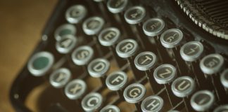 Jesus Stenographer Typewriter Gospels Words