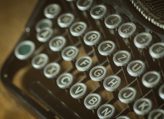 Jesus Stenographer Typewriter Gospels Words